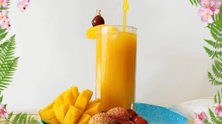 Mango Leeche Punch// Summer Special Mango Lychee Drink//Resort Style Moctail Recipe