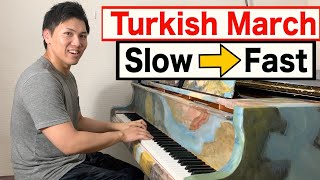 トルコ行進曲の速弾きの限界に挑んでみた(Mozart Turkish March)/ Very Fast Turkish March Challenge