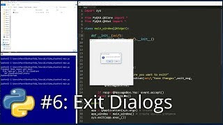 Python GUI Development #6 - Exit Dialogs