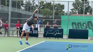 Liam Draxl at the ITF 25K in Laval, July 2023