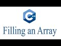 C++ Program to Fill & Display an Array
