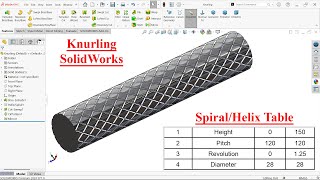 How to Model Knurling in SolidWorks
