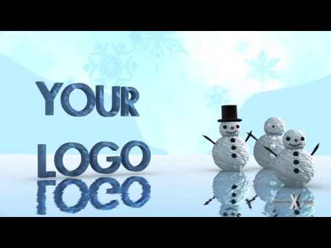 Adobe After Effects Snowman Family Logo Template Adobe After Effects Snowman Family Logo Template