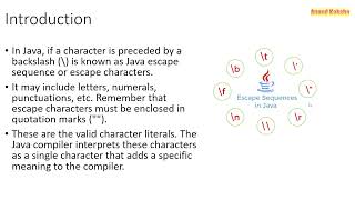 What is escape sequence or characters in java ? Examples | Java tutorial for beginners