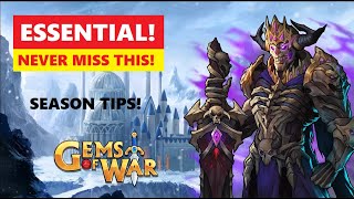 Gems of War PVP Seasons Tips and Tricks! ALWAYS Get This ASAP!