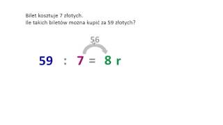 Ile biletów można kupić za 59 zł? Dzielenie z resztą.