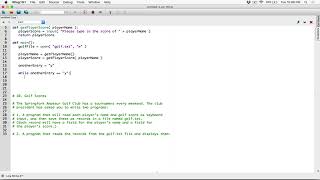 6.10 (Part 1) Golf Scores - Python