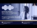 UBC Micro-certificate in Health Data Analytics | August 13, 2024 Information Session