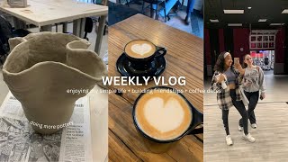 VLOG: productive days in my life + coffee dates + ceramics + working out #lebonem