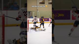 What A Save🤯👀 #hockey #hockeyteam #hockeyplayers #shorts