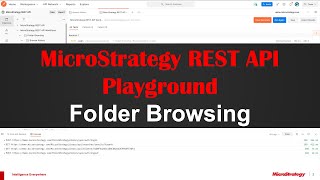 Folder Browsing with MicroStrategy REST API