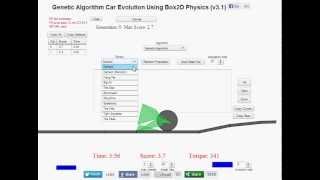 Genetic Algorithm Car Evolution Using Box2D Physics (v3.1)