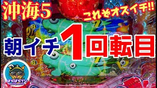 全パチンカーの夢⭐️奇跡のオスイチ確変GET‼︎その後は爆連モードに突入か⁉︎『Pスーパー海物語 IN 沖縄5』ぱちぱちTV【486】沖海5第10話