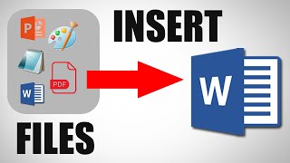 How to Insert Files in MS Word as icon || MS Word Tutorial