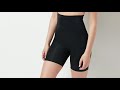 spanx oncore open bust mid thigh bodysuit on qvc