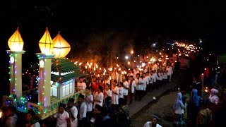 Suasana Malam Takbiran Idul Fitri 1440 H / 2019 di Rawak, Kecamatan Sekadau Hulu