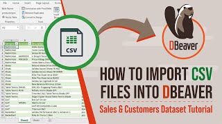How to Import CSV Files into DBeaver | Sales & Customers Dataset Tutorial