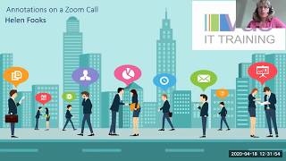 Annotating a shared screen in Zoom