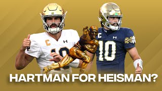 Notre Dame football show: Hartman for Heisman? + Will the Irish land 2025 QB Bear Bachmeier?