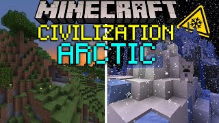 100 Players Simulate Civilization for 100 Days on my ARCTIC Minecraft SMP