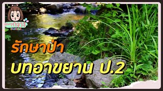 รักษาป่า - บทอาขยาน ป.2 | ครูกวาง