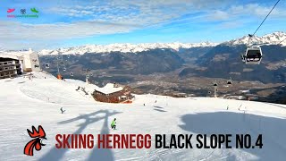 Skiing Hernegg black slope at Kronplatz / Plan de Corones #skiing