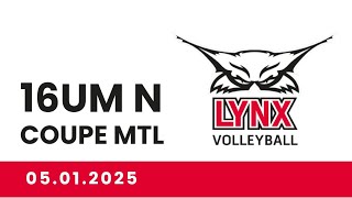 Lynx noir U16 vs Citadins Vaudreuil - Coupe Montréal 05/01/2025