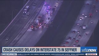 Another crash causes delays on I-75 South in Hillsborough County
