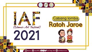 Lomba Ratoh Jaroe || Azzayadiy 1 - SMPPT Azzayadiy Sukoharjo - Jawa Tengah [IAF 2021]