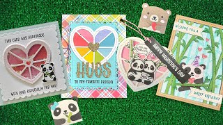 Intro to Tiny Gift Box Panda and Bear Add-On \u0026 Stitched Happy Heart Geo Frame Add-On