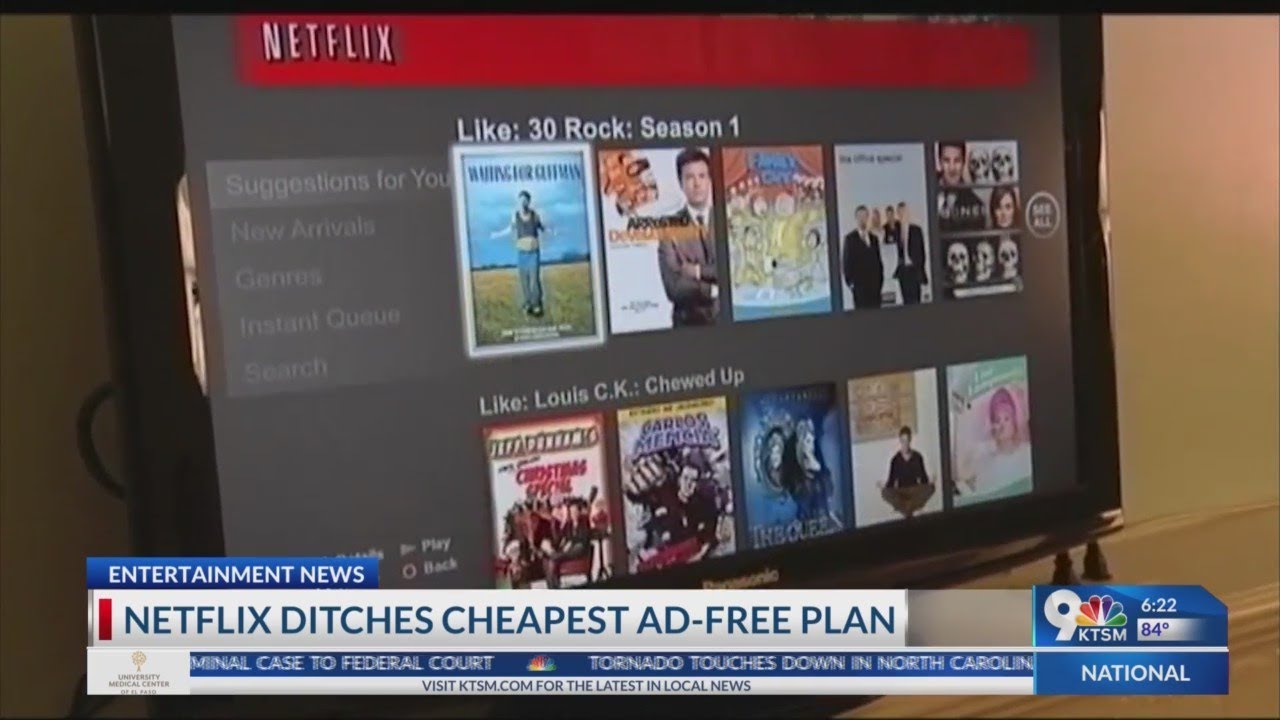 Netflix Ditches Cheapest Ad Free Plan Youtube