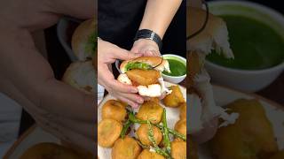 Mumbai Style Vada Pav With Garlic Chutney ASMR Cooking || #shorts #asmr #recipe #vadapav #streetfood