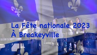 Vidéo résumant les festivités de la Fête nationale à Breakeyville (Lévis) le 24 juin 2023.