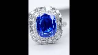 Jewelryay-New arrivals.18K Gold 2.13ct Sapphire Ring,Natural Royal Blue #new #sapphire #jewelry