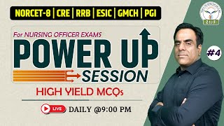 Nursing Officer Exam Prep | NORCET 8 | RRB | ESIC | Power Up Session By Ram Sir #4 | Z to F Nursing