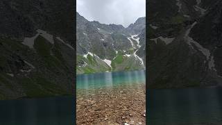 Blue water moraine lake at an altitude of 1583 m in Poland, Zakopane