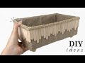 Looks like an Expensive Basket, I made it from Cardboard Boxes💥Basket Craft DIY