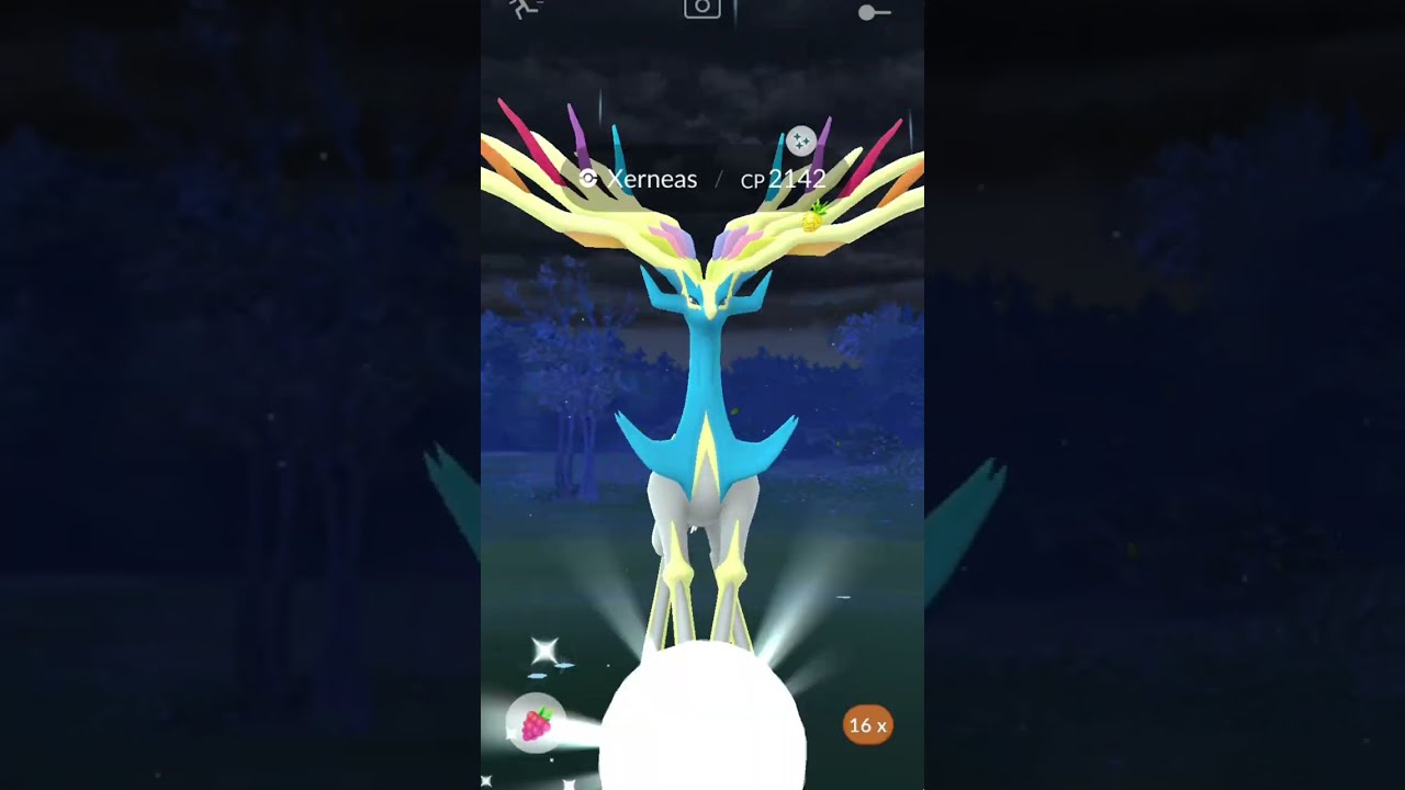 Why Shiny Xerneas looks different when catching… Neutral & Active mode in Pokemon GO #pokemongo