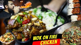 Extreme Chinese Street food in Karachi | Wok on Fire Chicken | Mustafa Hanif | Food vlog