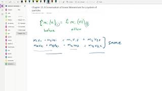 15.1b - Conservation of Linear Momentum (system) - Engineering Dynamics (ME242 at UNLV)