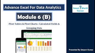 Module 6(B) | Pivot Table - Calculated Fields & Grouping Data | Advance Excel For Data Analytics