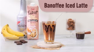 How To Make Banoffee Iced Latte | DIY Coffee | UFC Velvet Oat Milk Barista