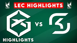 GX vs SK HIGHLIGHTS | LEC 2025 Winter | GIANTX vs SK Gaming