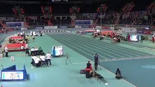 60m final run for M40 (by Francis Obikwelu) in WMACI 2019 Torun, 27.03.2019