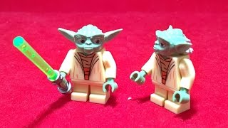 SY 스타워즈 요다 미니피규어 레고 짝퉁 조립 리뷰 Lego knockoff Starwars yoda Yuda