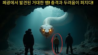 한국 폐광에서 거대한 뱀이 노동자들을 상대로 충격적인 행동을 벌이다!