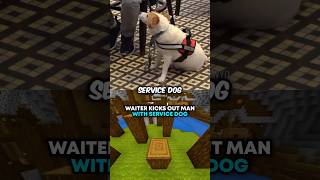 Waiter KICKS OUT Man With Service Dog 😢