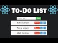 Build this to-do-list app with React! ☝