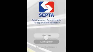 SEPTA App Redesign - Existing User Navigation