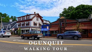 Downtown Ogunquit Scenic Walk - [Ogunquit, Maine] - 4k Walking Tour with Binaural 🎧